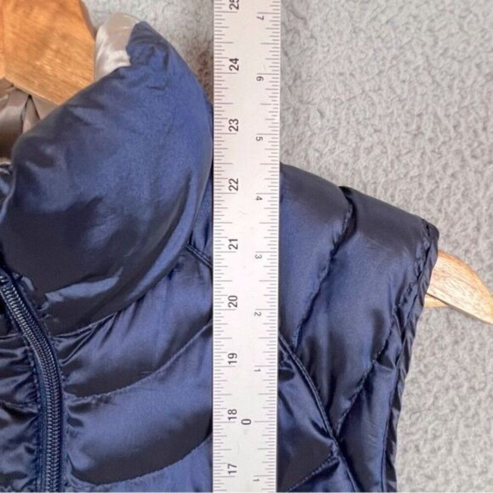 BERNARDO WOMENS BLUE PUFFER VEST GOOSE DOWN SIZE M - Picture 8 of 10
